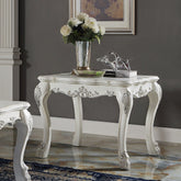 ACME Dresden Antique White Finish Dresden End Table Model LV01692